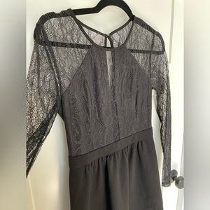 BCBG Black dress with lace details